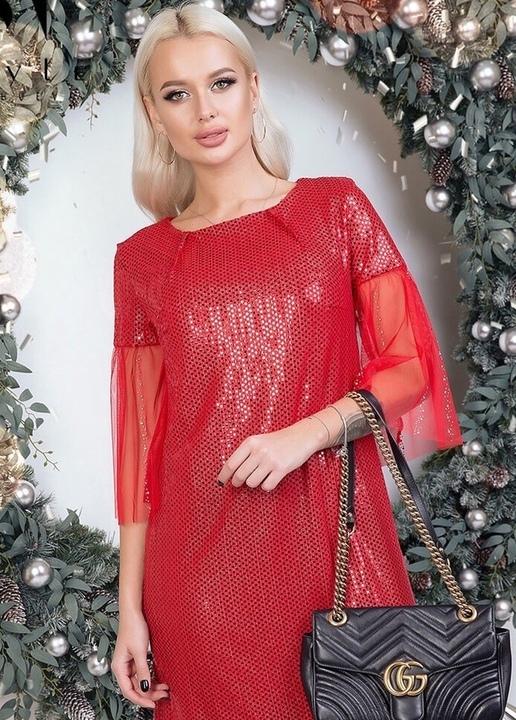 

Платье G&M k-62144 - Размер цвет красный, Платье G&M k-62144 44-46 Размер цвет красный