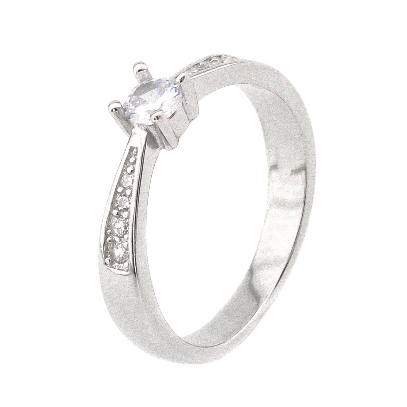 

Серебряное кольцо с фианитами K11707 Диамант, 17 размер