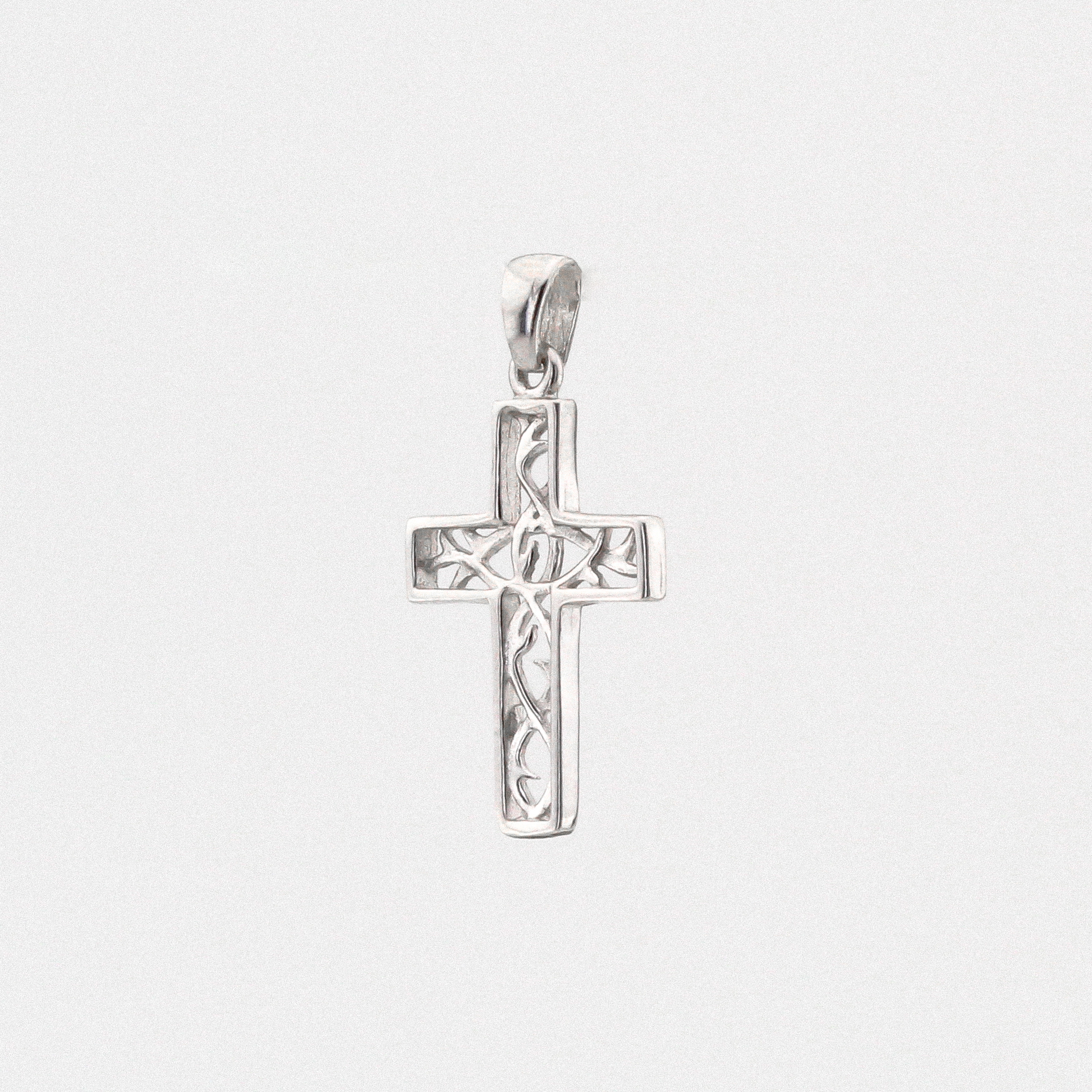 

Серебряный крестик P13625 Диамант