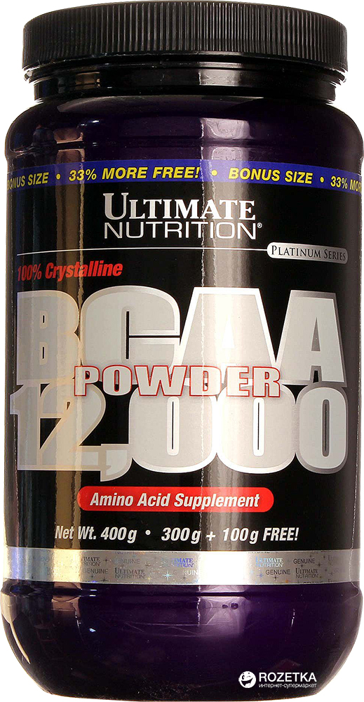 

Аминокислота Ultimate Nutrition BCAA Powder 12000 400 г (099071004024)
