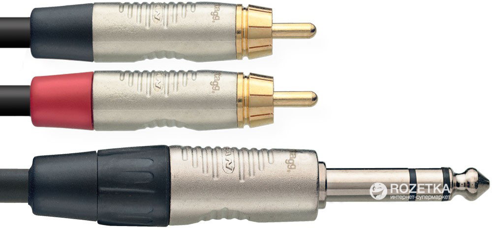 

Кабель коммутационный Stagg NYC3/PS2CMR 3 м