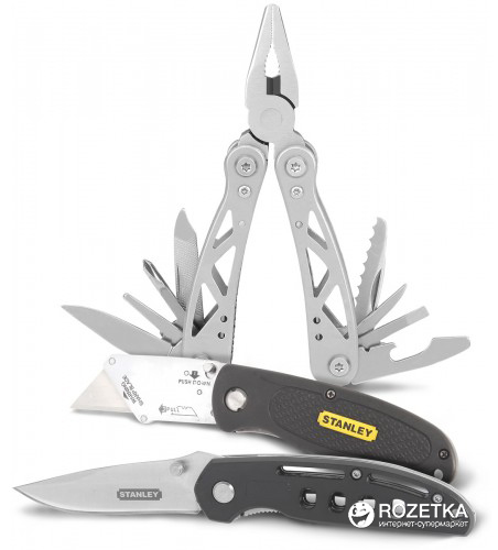 

Плоскогубцы Stanley Multitool + складной нож + выдвижной нож (STHT0-71029)