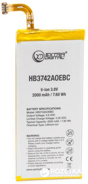 

Аккумулятор ExtraDigital для Huawei Ascend P6