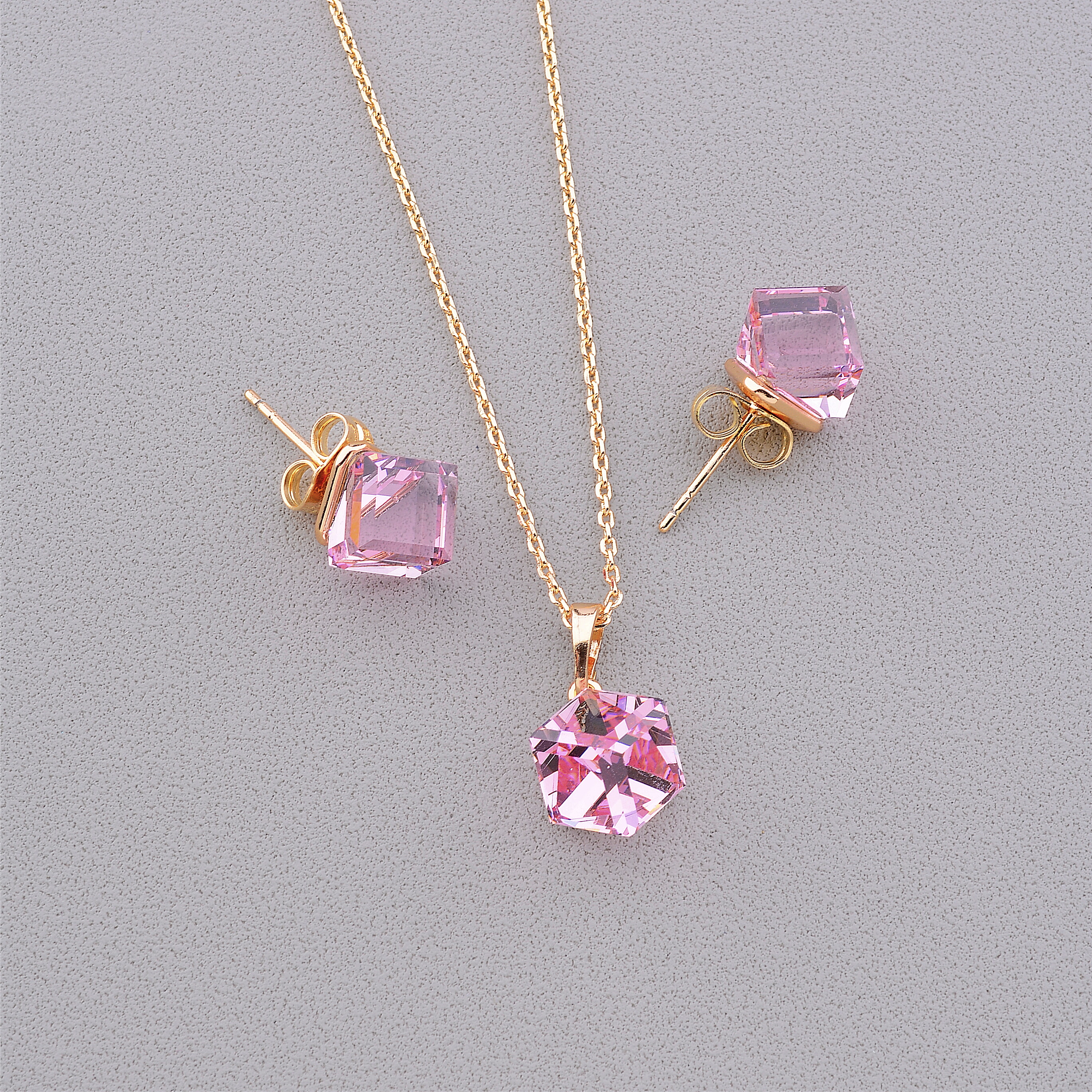 

Подвеска+Серьги 'XUPING' Swarovski 41 см. (позолота 18к) 094812