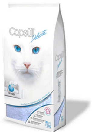 

Наполнитель туалетов для кошек Capsull Delicate Кварцевый впитывающий (3661726030046) 15 кг 32 л