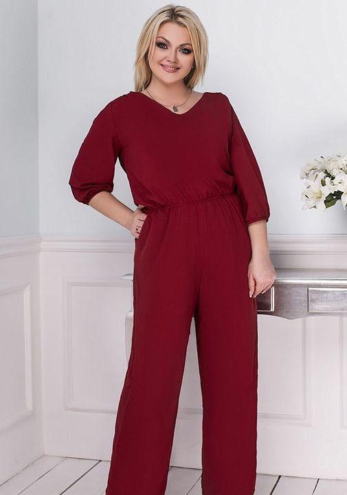 

Комбинезон G&M k-51585 54-58 Размер цвет вишневый