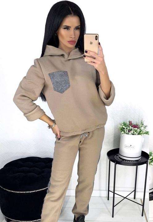 

Спортивный костюм G&M k-59496 42-44 Размер цвет бежевый