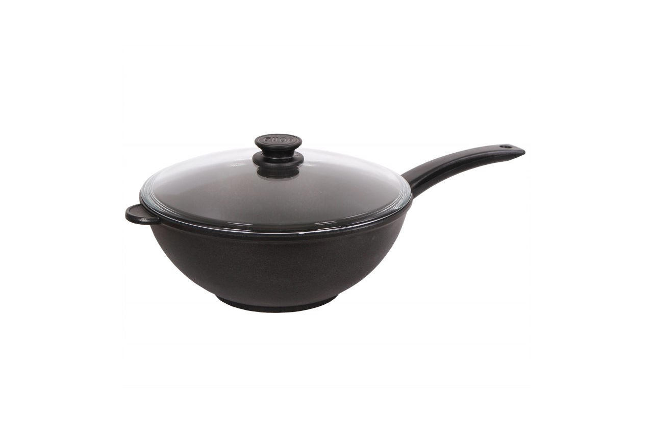 

Сковорода антипригарная Биол - 300 х 120 мм х 4,5 л "wok", с крышкой (3002ПС)