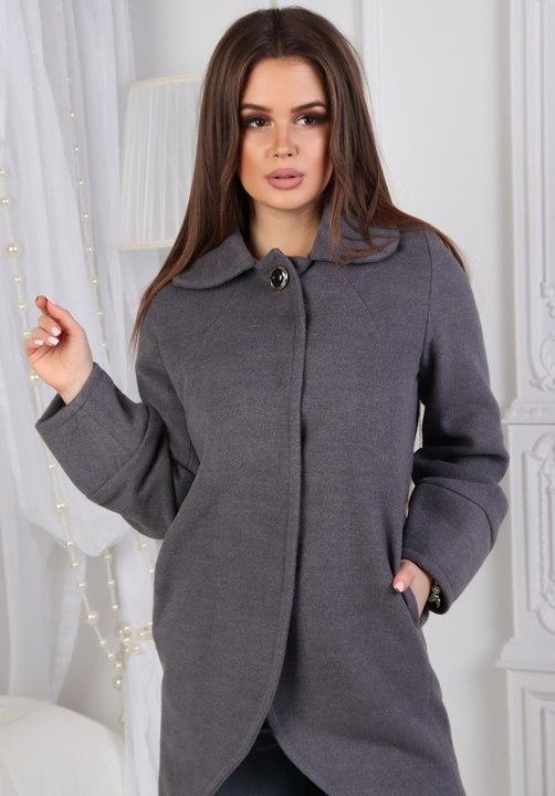 

Пальто G&M k-37856 44 Размер цвет серый