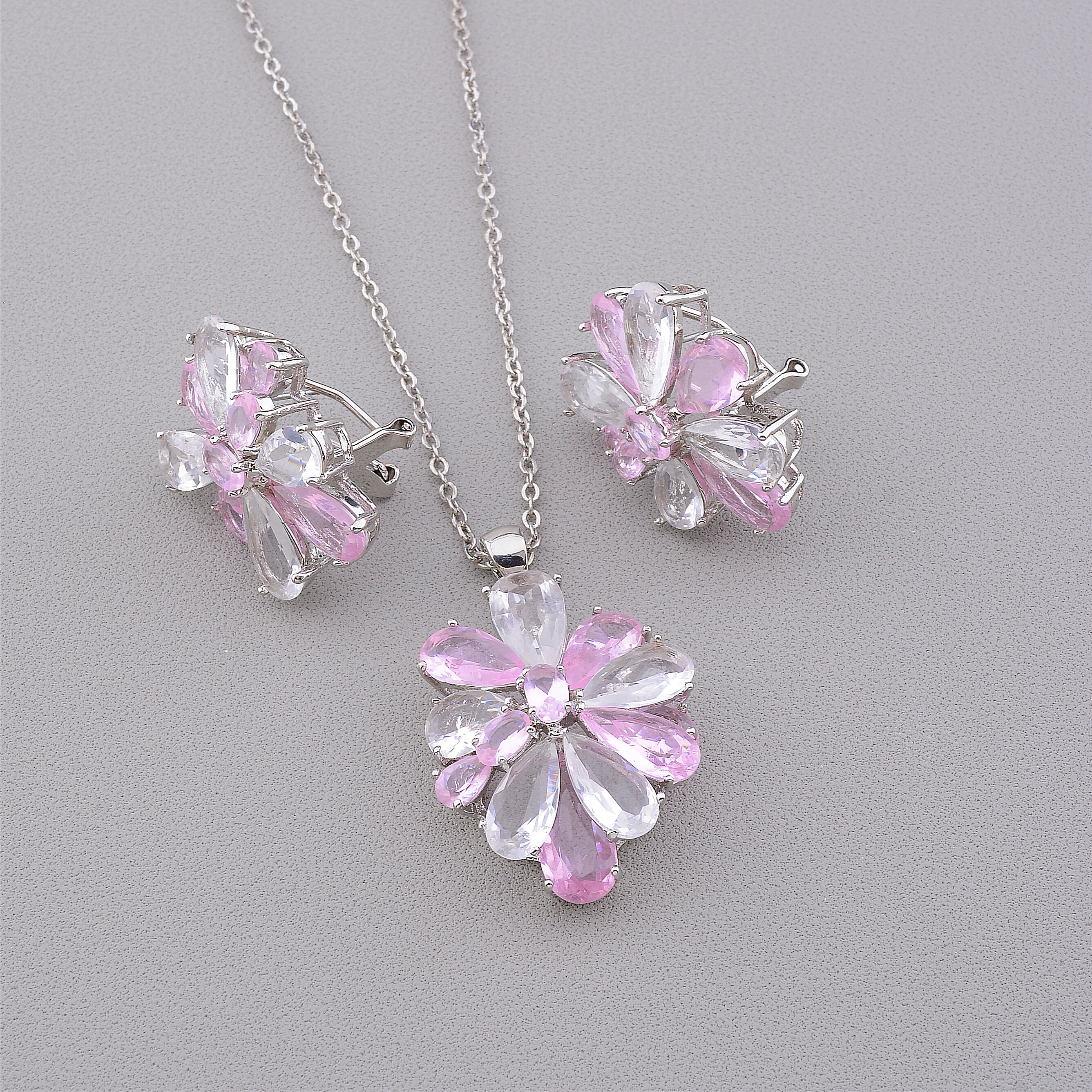 

Подвеска+Серьги 'Abella' Сrystal 43 см. 094194