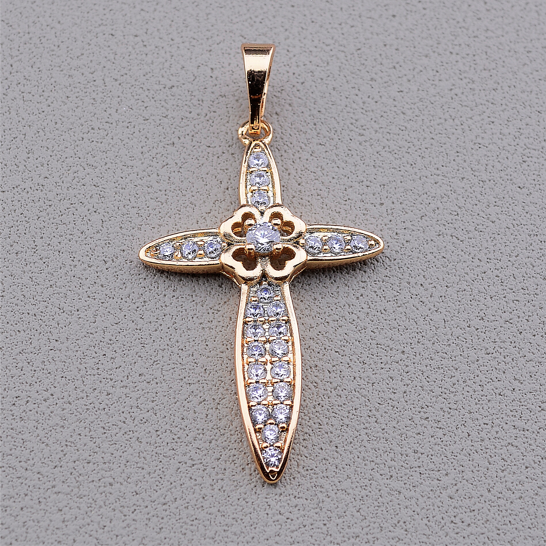 

Крестик Фианит 'XUPING' (позолота 18к) 098342