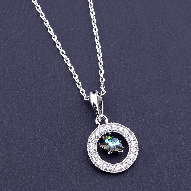 

Подвеска 'XUPING' Swarovski 40 см. (родий) 090222