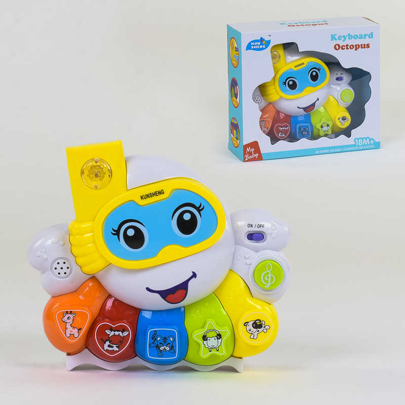 

Пианино Осьминог 955 48-2 Danko Toys на батарейках, свет, звук - 185504
