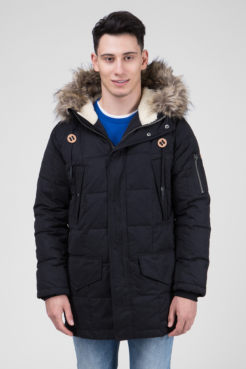 

Мужская черная пуховая парка WOODLANDS Pepe Jeans XXL PM401932