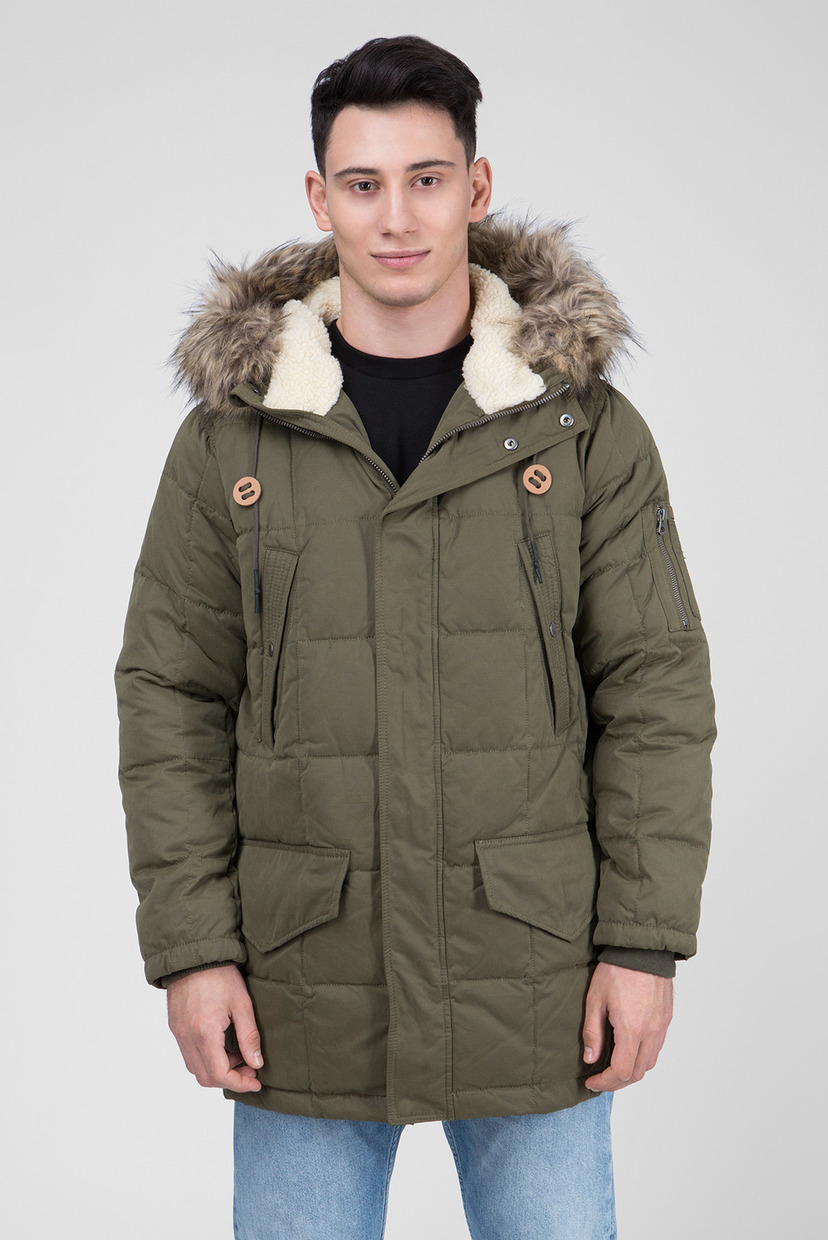 

Мужская зеленая пуховая парка WOODLANDS Pepe Jeans XXL PM401932
