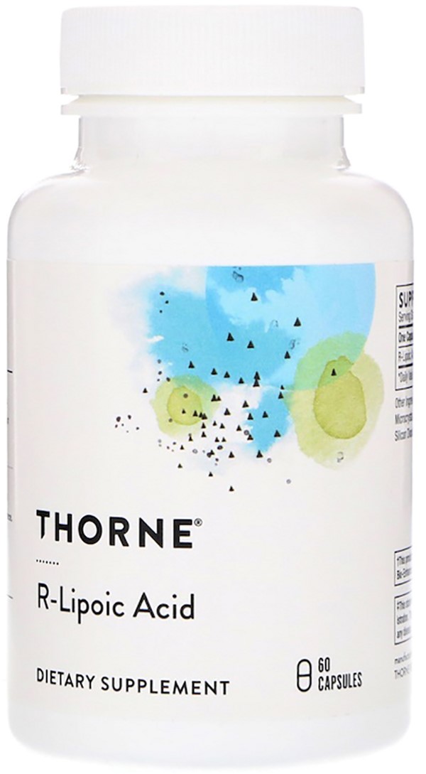 

Натуральная добавка Thorne Research R-Липоевая Кислота, R-Lipoic Acid, 60 капсул (693749771036)