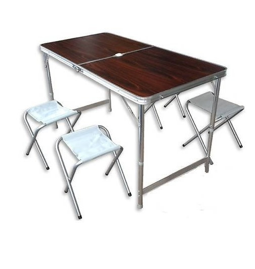 

Стол для пикника Folding table с 4 стульями Красный (5464)