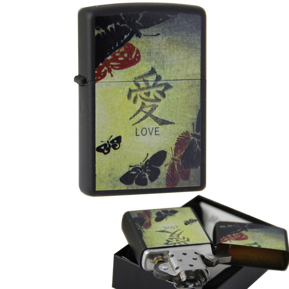 

Зажигалка Zippo 20839 BLACK MATTE LOVE (Символ любви)