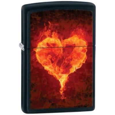 

Зажигалка Zippo 28313 FLAMING HEART (Пылающее сердце)