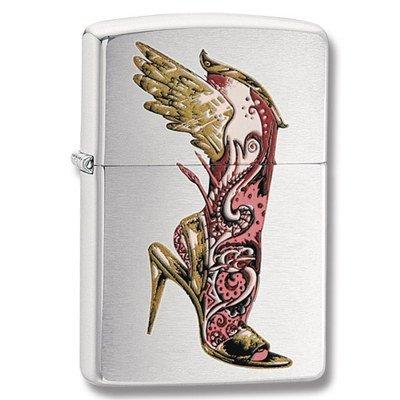 

Зажигалка Zippo 24516 BS MEHINDI (Туфелька с крыльями)
