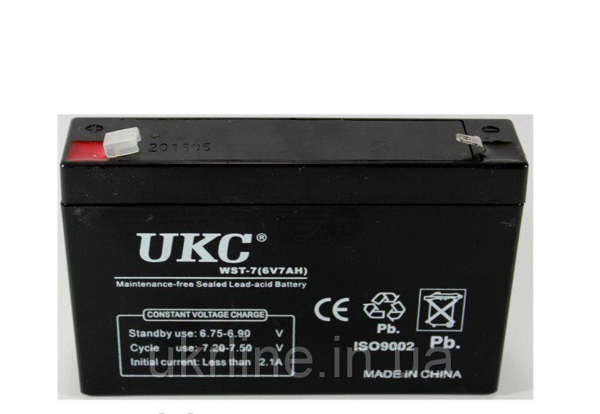 

Аккумулятор Battery 12V 7A UKC
