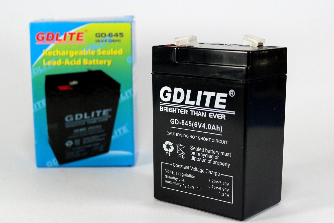 

Аккумулятор BATTERY GD 645 6V 4A