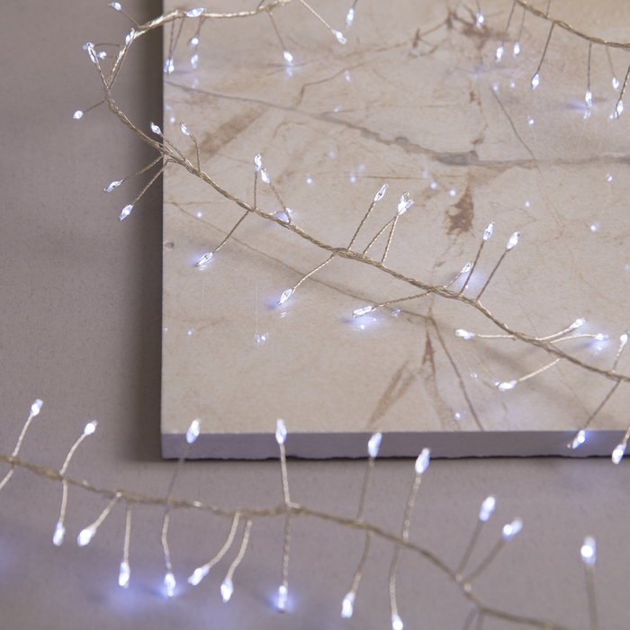 

Светодиодная гирлянда Фейерверк Alphatrade, проволока, роса, 2 метра 400 LED