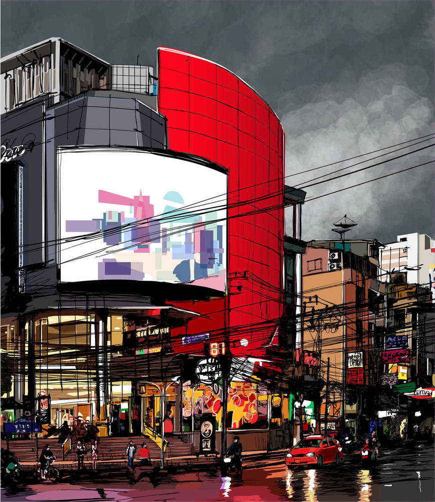 

Фотообои Арт-Обои мегаполис №17295 Аква