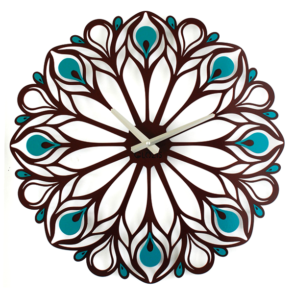 

Настенные Часы Glozis Peacock Feather B-015