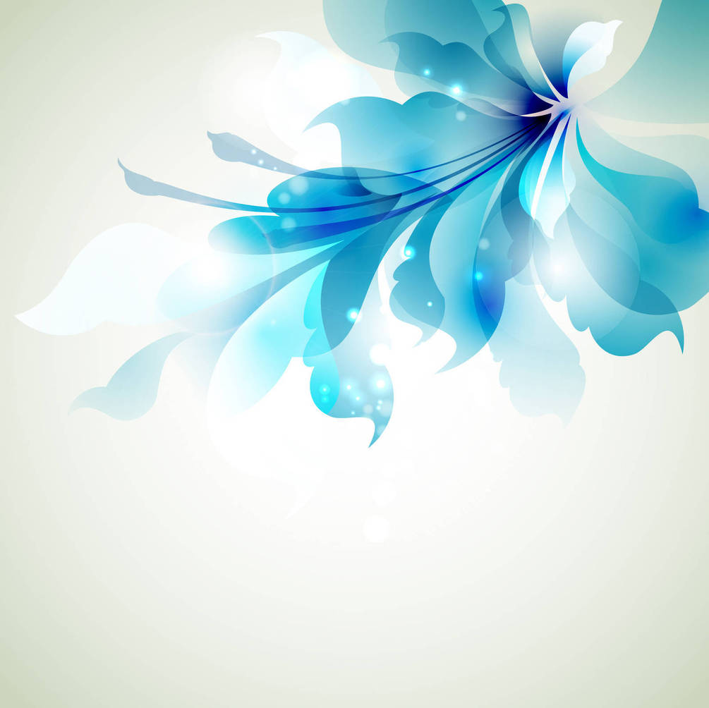 Фотообои Арт-Обои Голубой цветок №4448 Аква