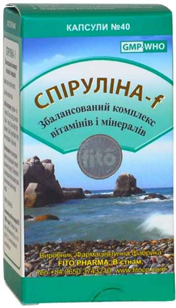 

Натуральная добавка Fito СПИРУЛИНА-F 40 шт х 0.5 г (8934711010015_43958)
