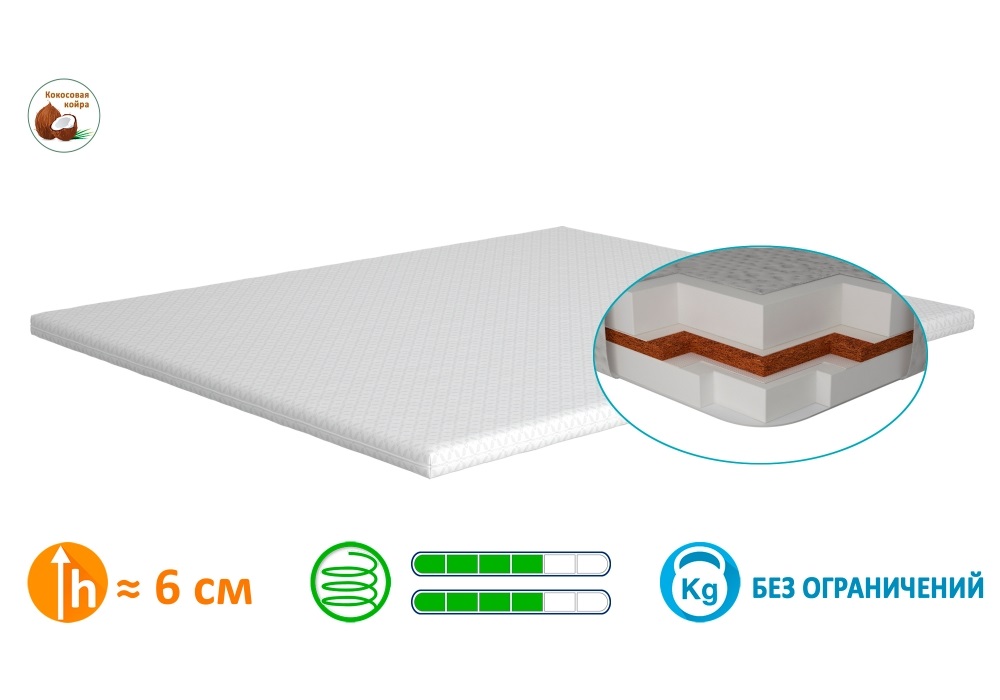 

Тонкий матрас Matro-Roll Extra Kokos 140x200 см (7764)