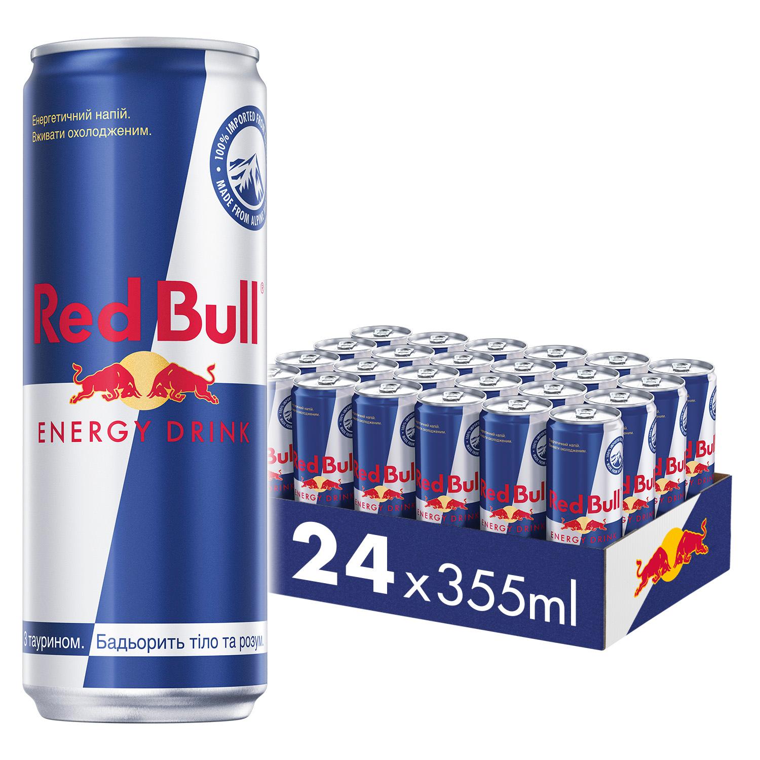 Акція на Упаковка энергетического напитка Red Bull 0.355 л х 24 банки (9002490206468) від Rozetka UA
