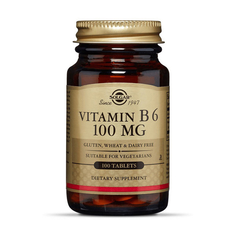 

Витамин Б6 Solgar Vitamin B6 100 mg (100 tab)