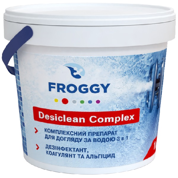 

Комплексное средство Desiclean Complex 3 в 1 FROGGY (таблетки 200 г) 5 кг