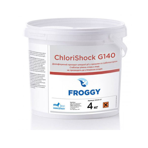 

Быстрорастворимый шоковый хлор Froggy ChloriShock 25кг