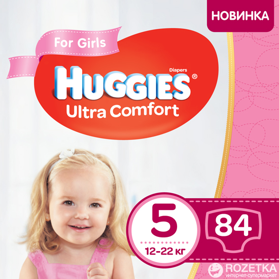 Акція на Подгузники Huggies Ultra Comfort Box 5 для девочек 84 шт (5029053547862) від Rozetka UA