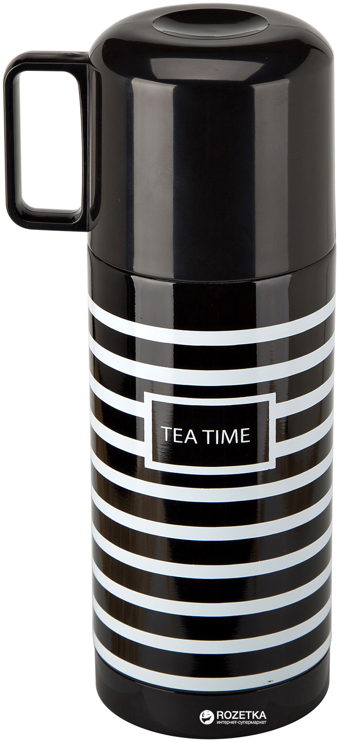

Термос Mindo Tea Time 350 мл Черно-белый