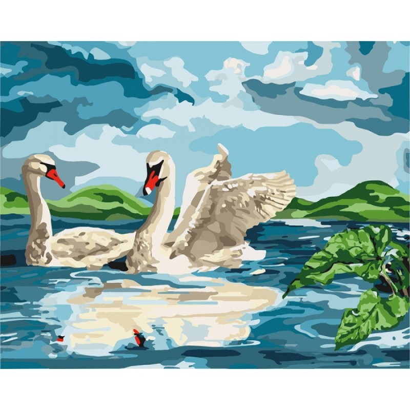 

Картина по номерам " "Біля озера" 40*50см