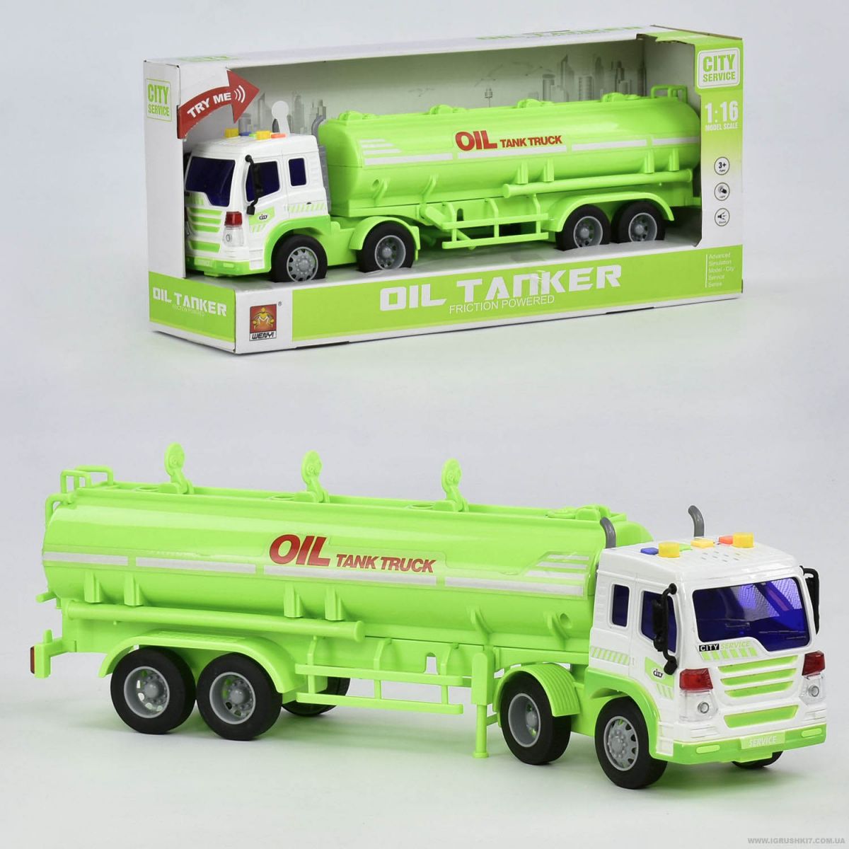 

Бензовоз музыкальный Oil Tanker WENYI (WY573A) (56569)