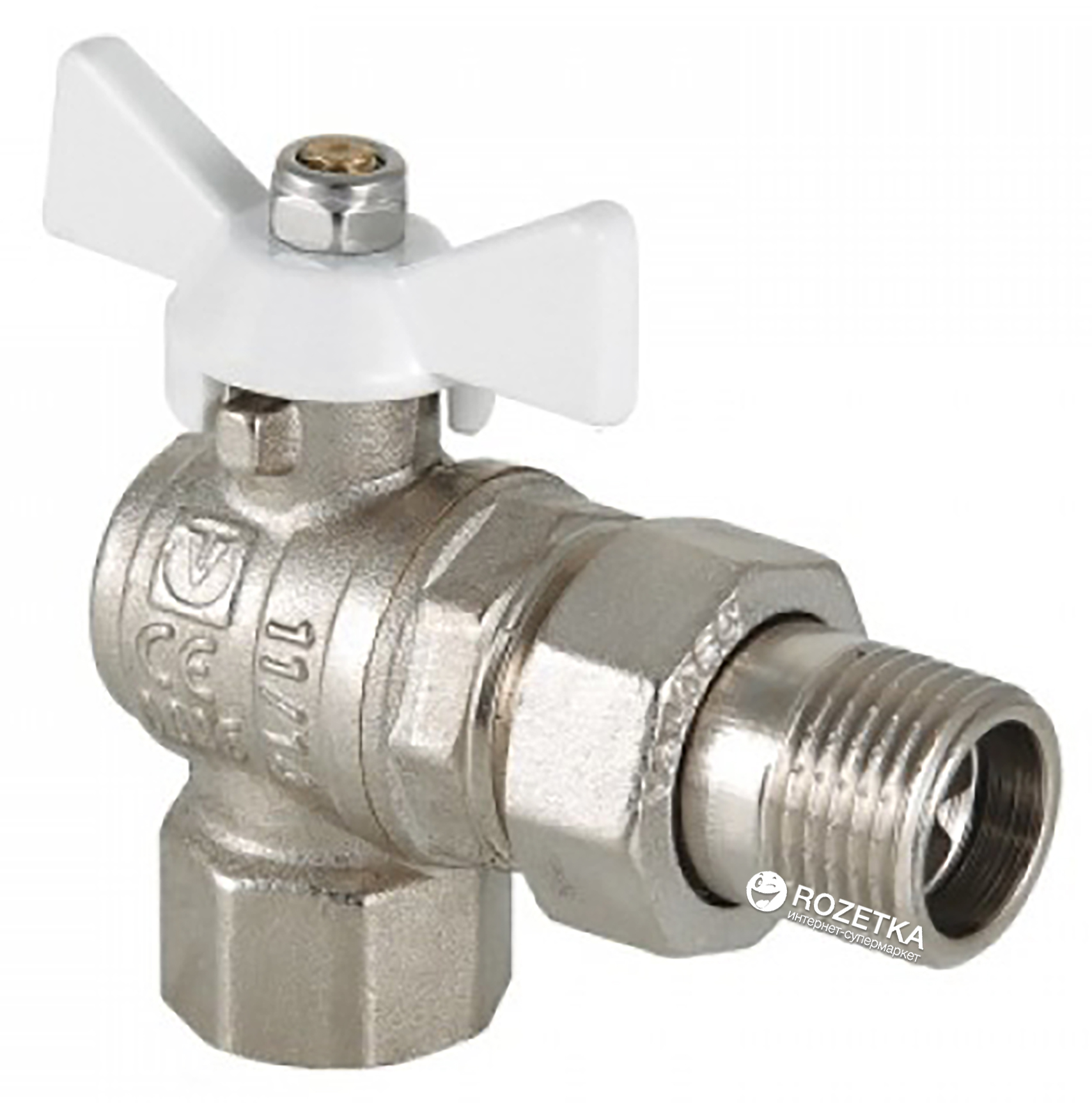 

Кран шаровой VALTEC BASE угловой с полусгоном 1/2" вн-нар белая рукоятка (VT.228.NW.04)