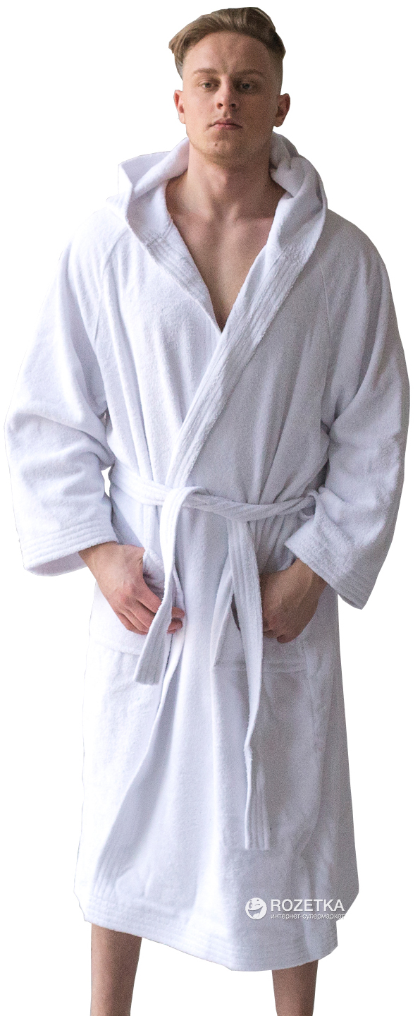 

Халат махровый Sleeper Set Men's Bath Robe SS-WMBR L-XL White
