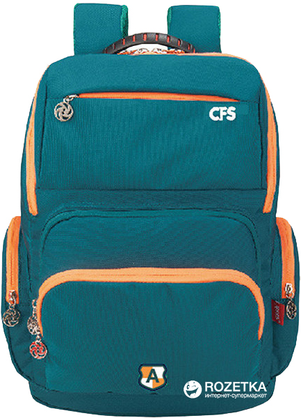 

Рюкзак молодежный Cool For School 820 16" Унисекс Бирюзовый (CF86058)