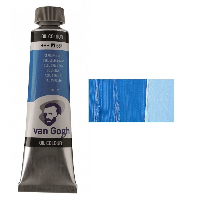 

Краска масляная Royal Talens Van Gogh (534) 40мл церулеум голубой (8712079219567)