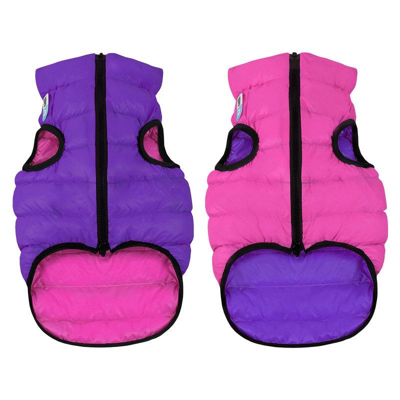 

Курточка двусторонняя AiryVest для собак M50 розово-фиолетовая 1627 (4823089301693)