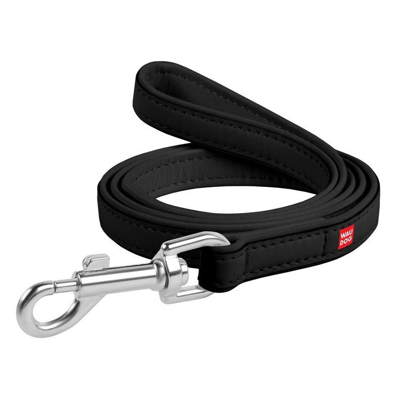 

Поводок WAUDOG Design кожа черный 37911 (4823089310541)