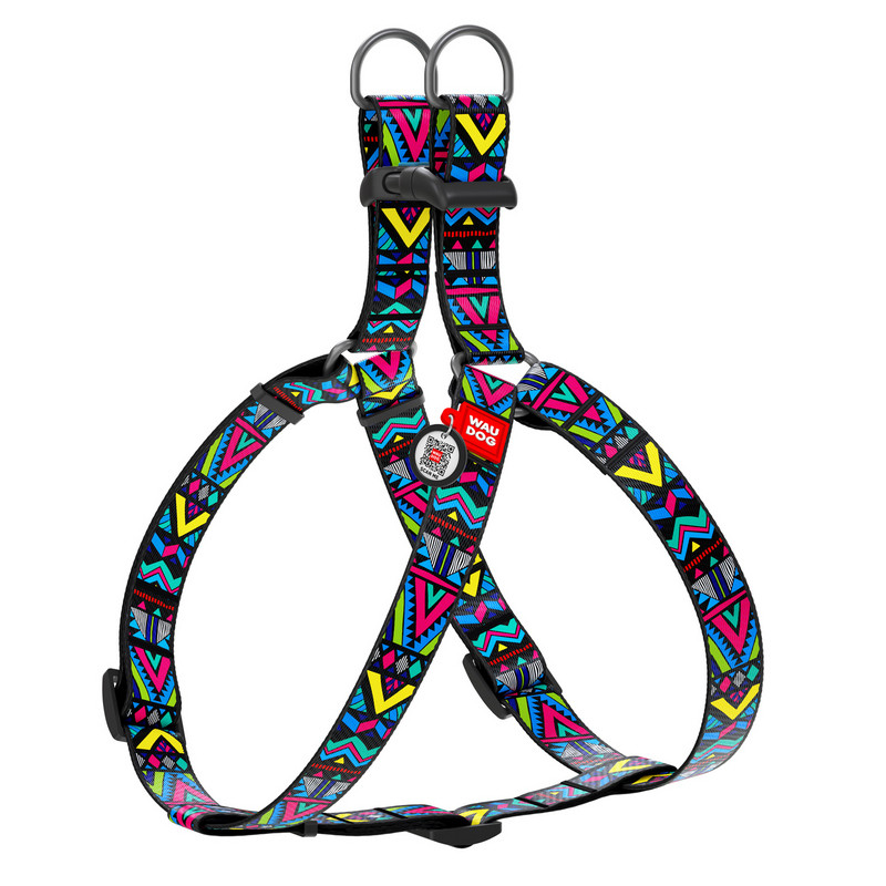 

Шлея WAUDOG Nylon Инди нейлон разноцветный с QR паспортом 4963 (4823089317816)