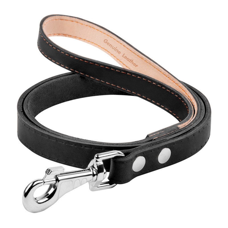 

Поводок одинарный CoLLaR кожа черный не прошитый 04731 (4820082492342)