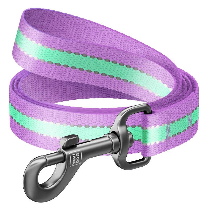 

Поводок WAUDOG Nylon нейлон фиолетовый светящийся 45749 (4823089312187)