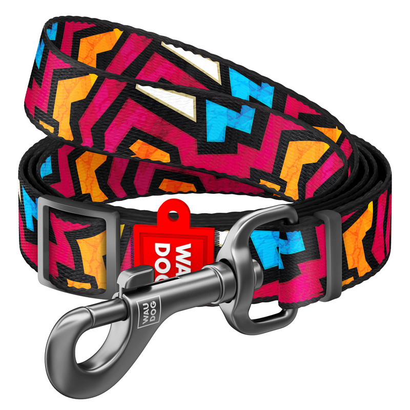 

Поводок WAUDOG Nylon Граффити нейлон разноцветный регулируемый 5311 (4823089325736)